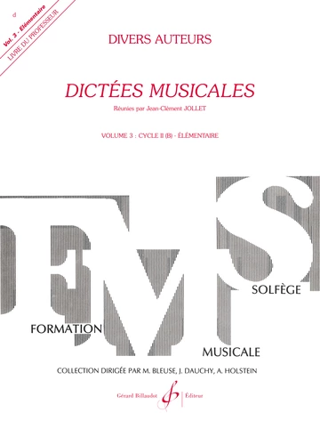 Dictées musicales. Volume 3 Visuel